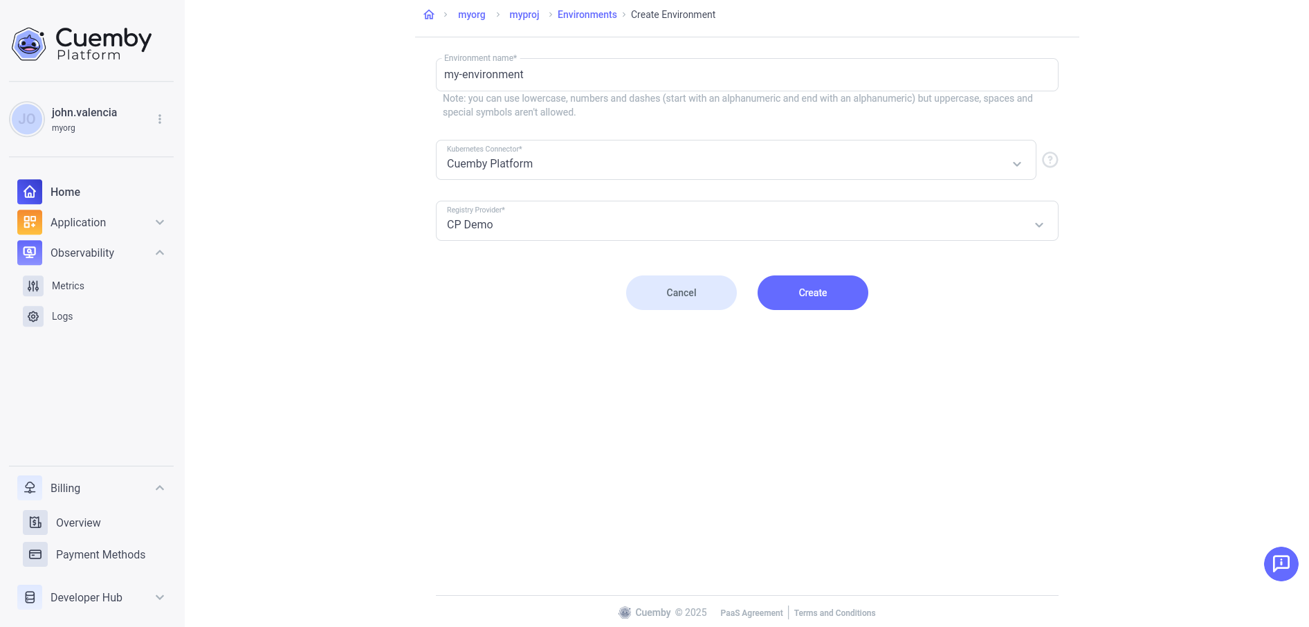 create-environment-registry